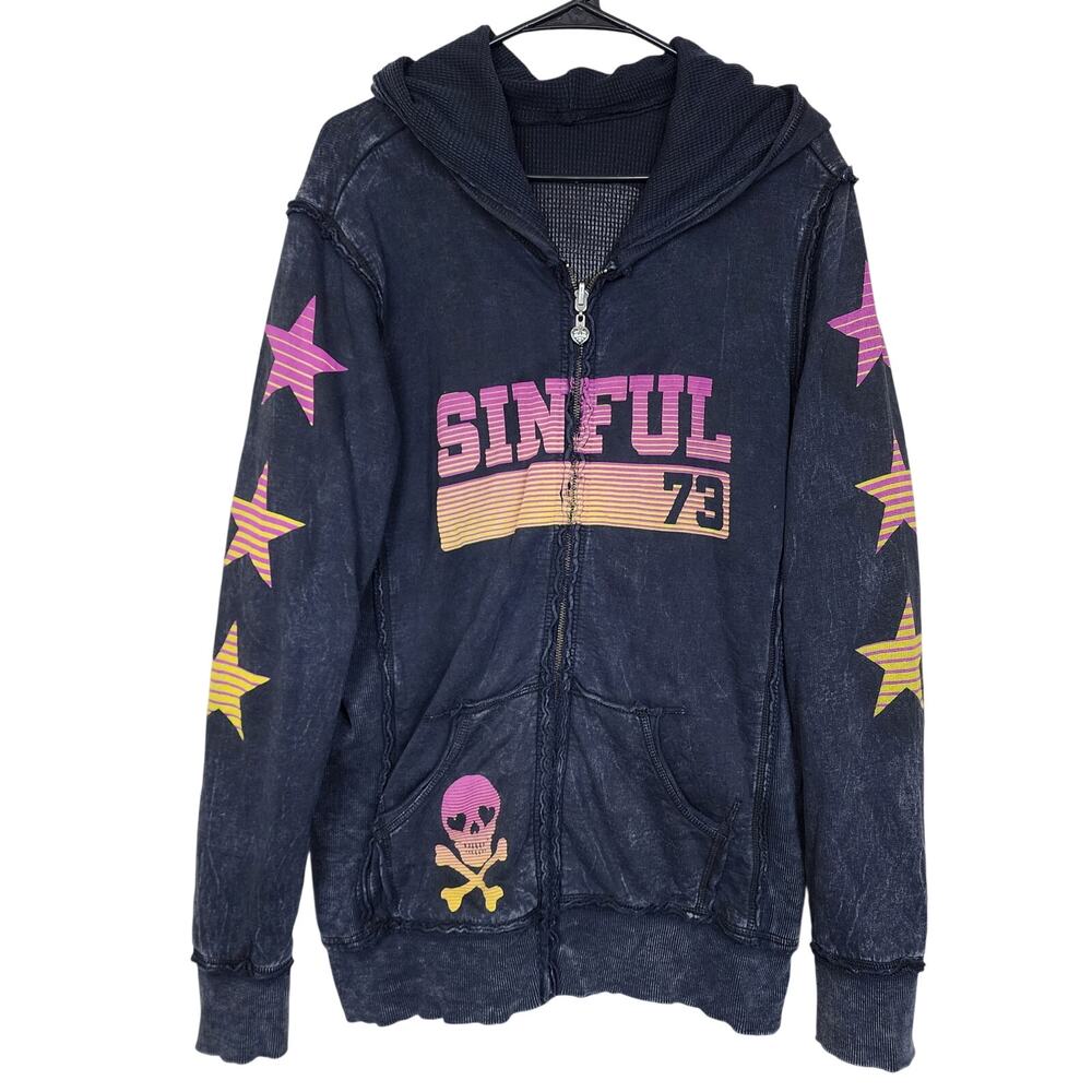 Affliction Sinful Reversible Thermal Hoodie